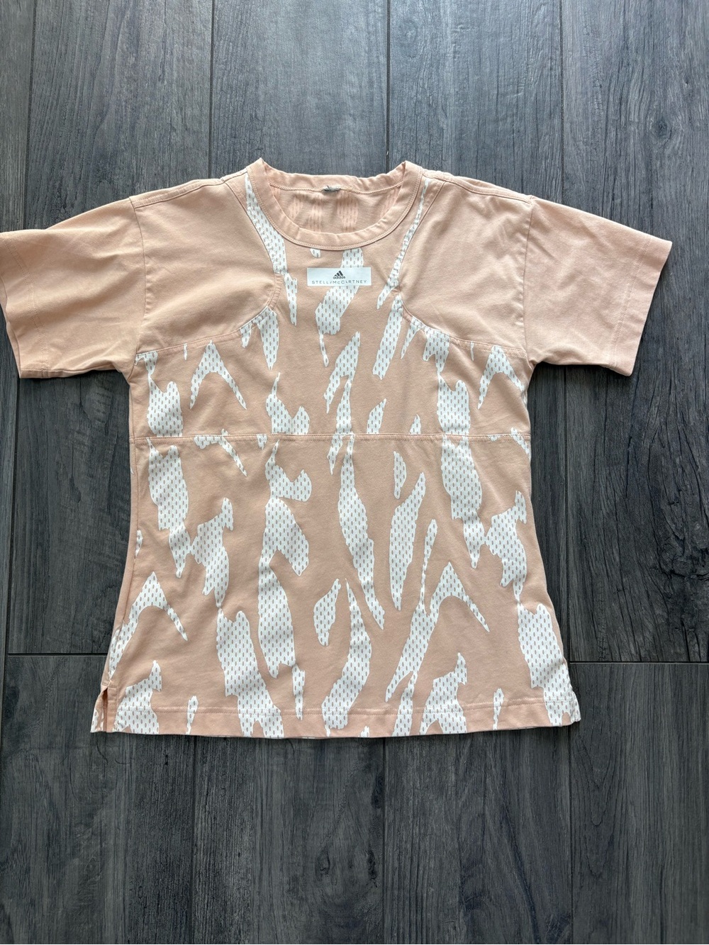 Adidas by Stella McCartney Peach Tee with White Graphic